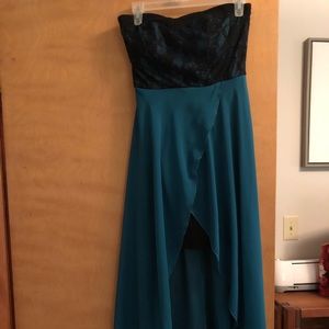 Dark Teal and Black Dress
